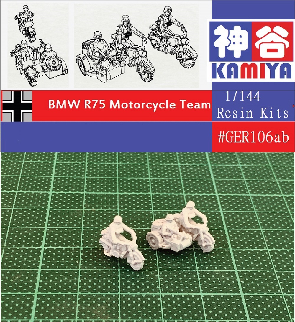German BMW R75 Motorcycle Team Resin Kit